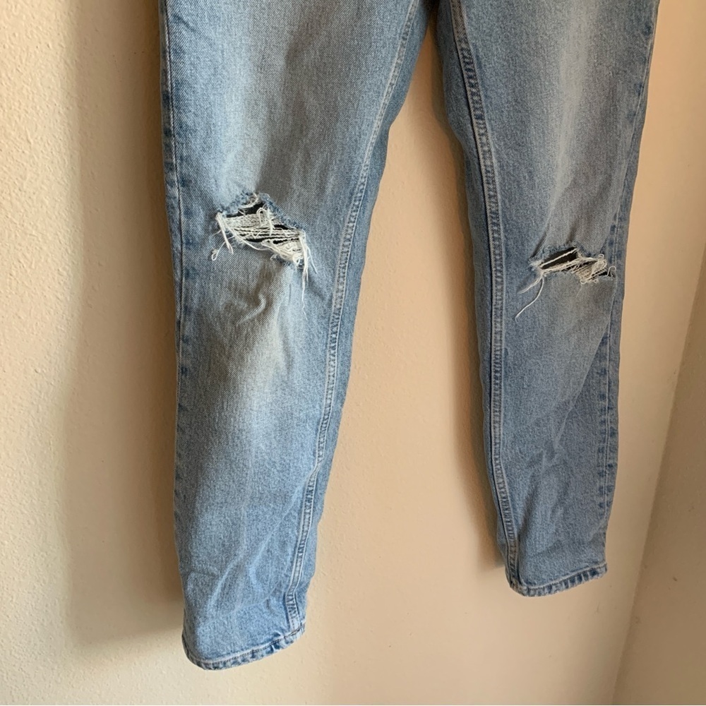 Zara Light Wash Distressed Jeans Size 2 - Picture 5 of 6